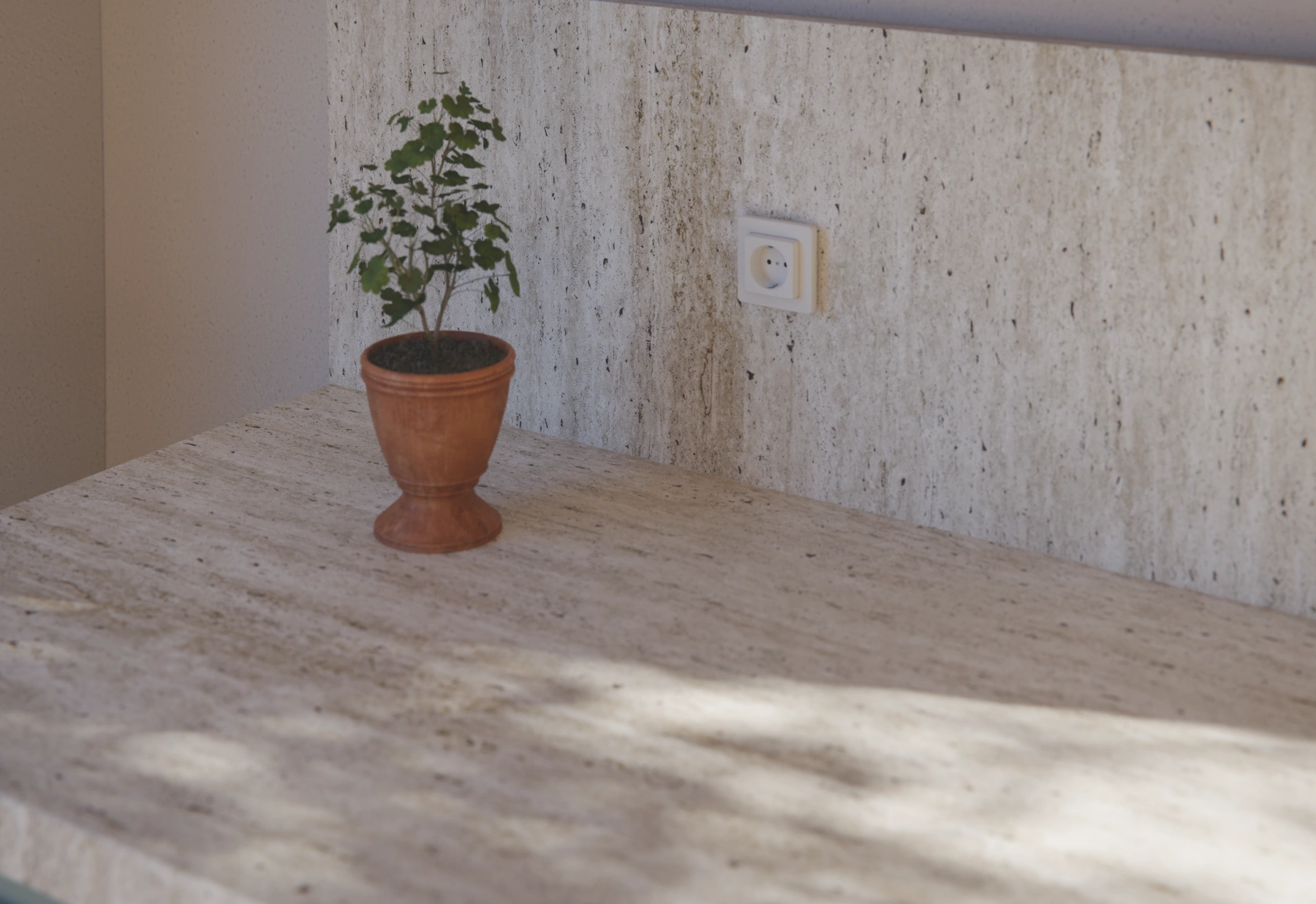 Casa Calma, render 3D: encimera.